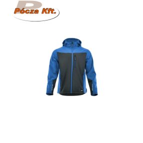 Kabát Sara Comfort Plus softshell fekete-petrol kék 