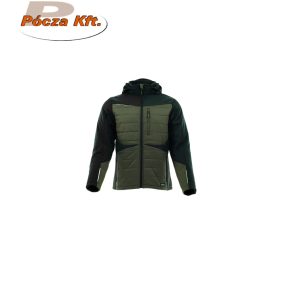 Kabát bélelt Sara Comfort Winter Hybrid fekete-zöld 