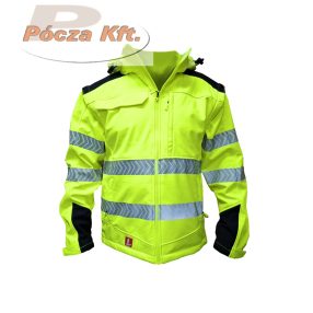   Kabát Urgent 981 jólláthatósági softshell 2 az 1-ben sárga