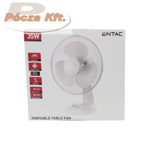Ventilátor asztali 29cm 35W ENTAC
