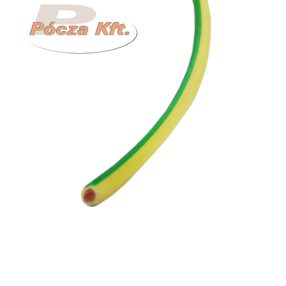 MKh 0,75mm2 rézvezeték hajlékony ZÖLD/SÁRGA