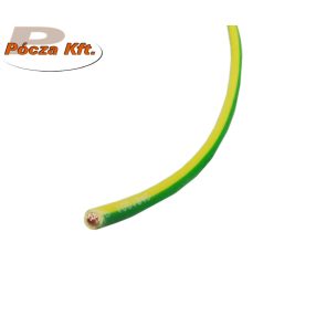 MKh 4mm2 rézvezeték hajlékony ZÖLD/SÁRGA