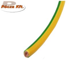 MKh 6mm2 rézvezeték hajlékony ZÖLD/SÁRGA