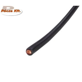 MKh 6mm2 rézvezeték hajlékony FEKETE