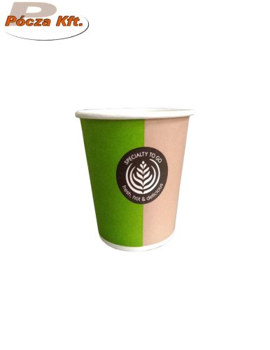 Eldobható mpbox pohár 100ml 80db/tasak levél mintás kávés