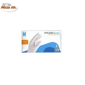 Gumikesztyű HycareSense latex fehér M-es