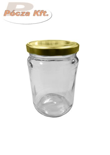 Befőttes üveg új1,7L fém tetővel 110-es kupakkal TONDO