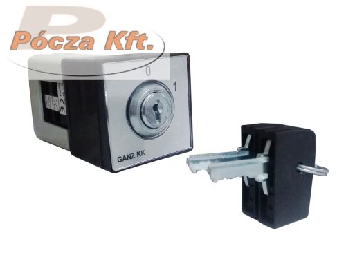GANZ  KKZO-20-6002 kulcsos kapcsoló KIFUTÓ