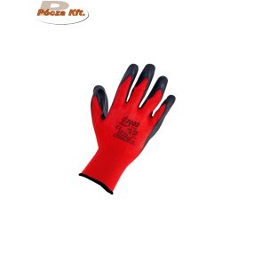 URGENT 1003 mártott piros védőkesztyű