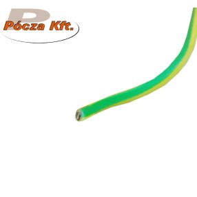 MCu 1,5mm2 vezeték ZÖLD/SÁRGA