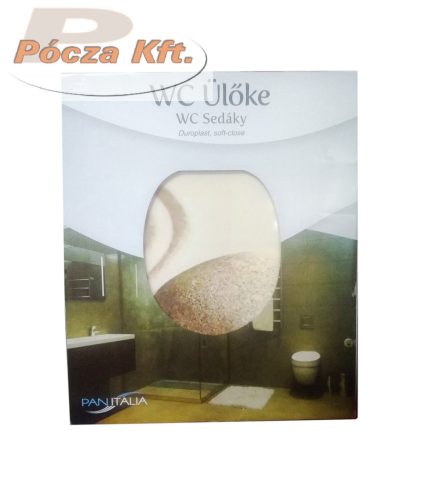 WC ülőke légrúgós kavicsos bézs