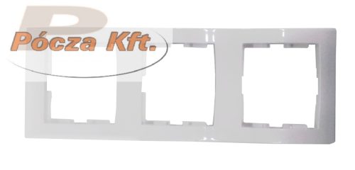 Schneider ANYA 3-as keret vízszintes fehér KIFUTÓ