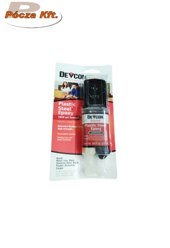 Plastic Steel Epoxy S-6 kétkomponensű fém ragasztó dark gray 25ml Devcon