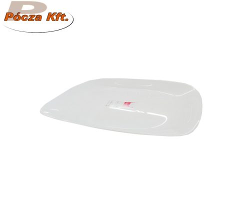 Sültestál szögletes fehér porcelán 33X24cm sarkított parma