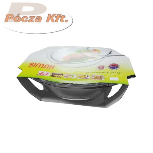 Jénai tál fedővel Simax ovál 2,4l