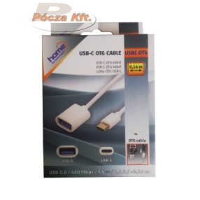 USB-A dugalj microUSB-C dugó OTG kábel 