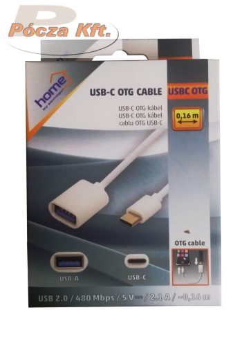 USB-A dugalj microUSB-C dugó OTG kábel 