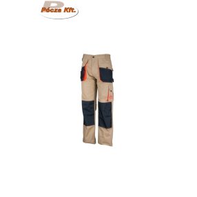 Urgent-C bézs-fekete Munkavédelmi deréknadrág