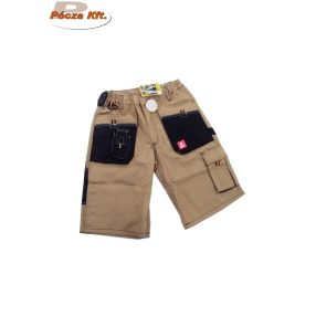 Urgent-C bézs-fekete Munkavédelmi rövidnadrág 