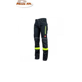 Urgent-717 deréknadrág munkavédelmi fekete-neon 315g