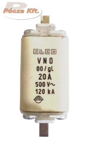 NH00/000 gL/Gg késes olvadóbiztosító 20A