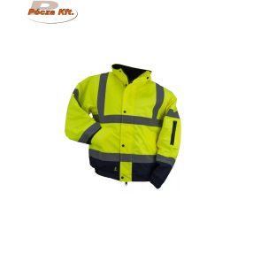   Bomber jólláthatósági kabát Urgent bélelt sárga URG-HSV BO