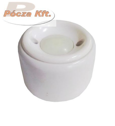 Nyomógomb retro IP20 porcelán belső fluereszkáló nyomógomb (KIFUTÓ termék korlátozott mennyiség)