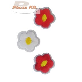 Ruhafolt virág fehér, piros 390561