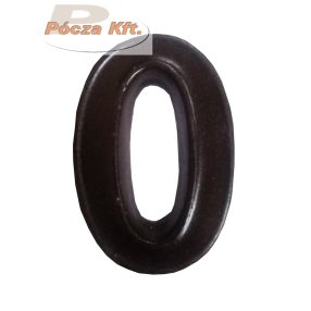 Házszám kerámia 0-ás barna KIFUTÓ